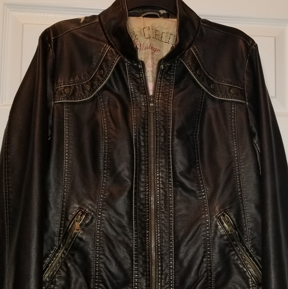 Stylish leather jacket (not real)